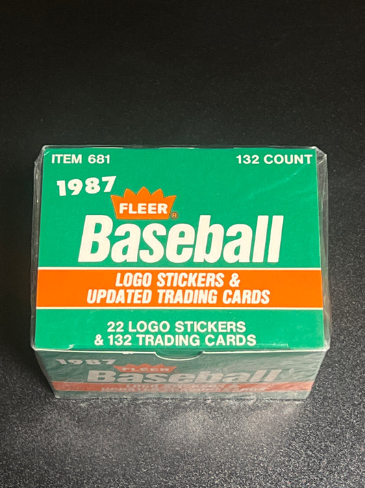 1987 Fleer Baseball Logo Stickers & Updated Trading Cards (Sealed)