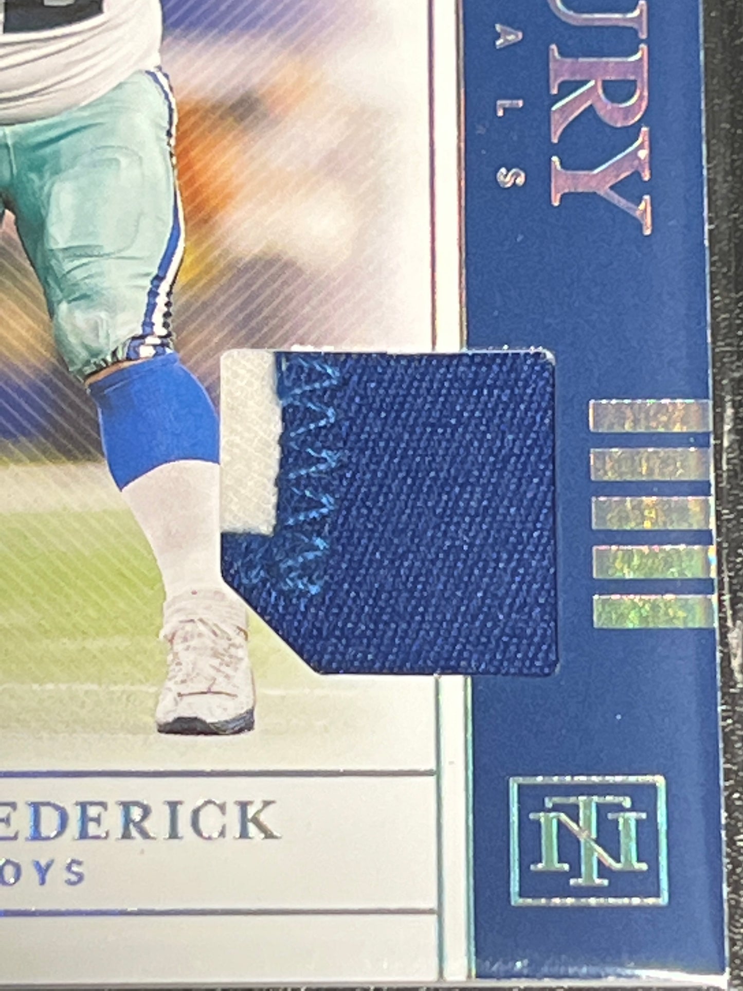 2019 Panini Nat. Treas. TRAVIS FREDERICK - Patch Card - 09/25 - #CM-35