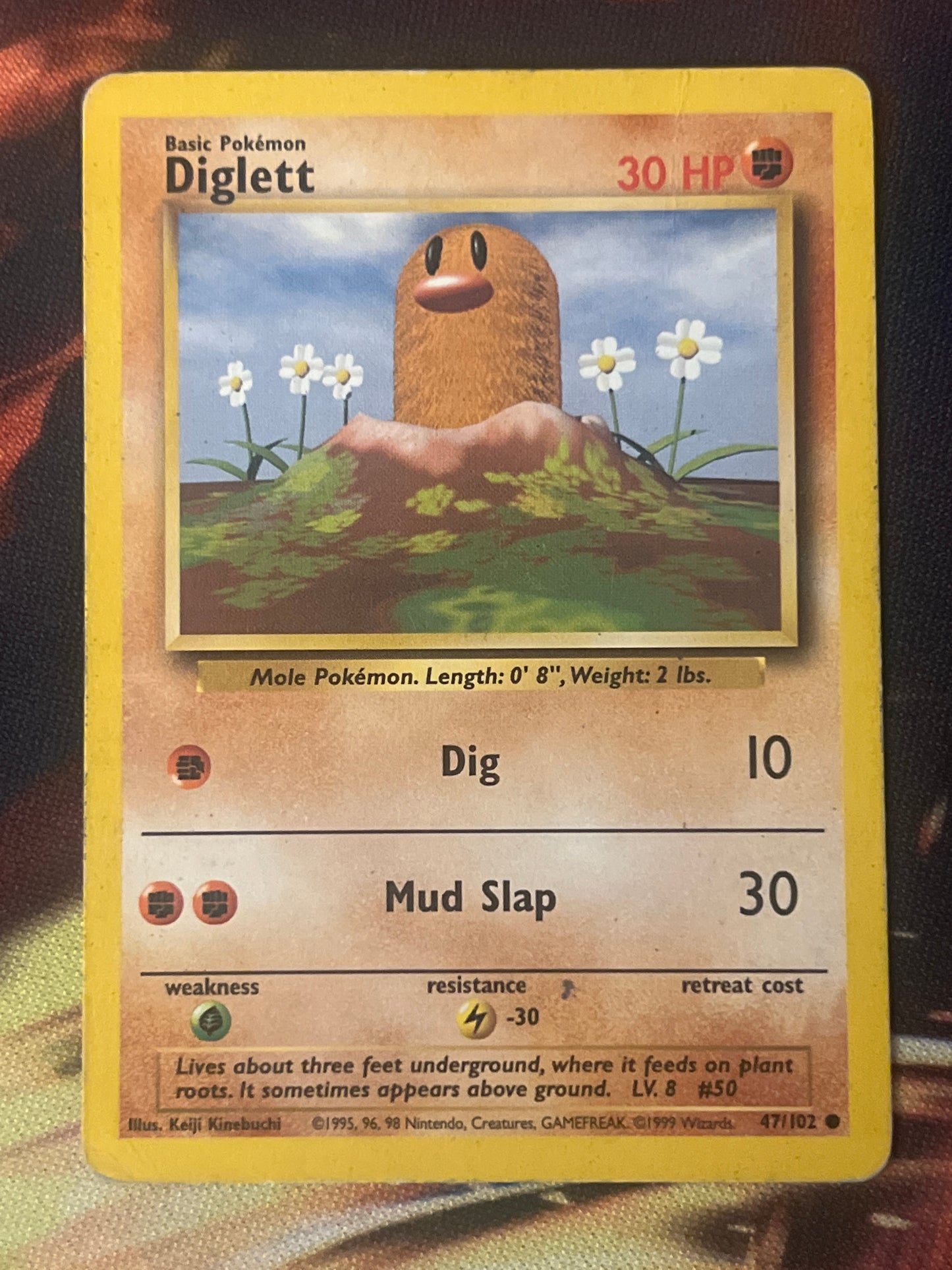 1999 Pokemon Diglett - Error Card - #47