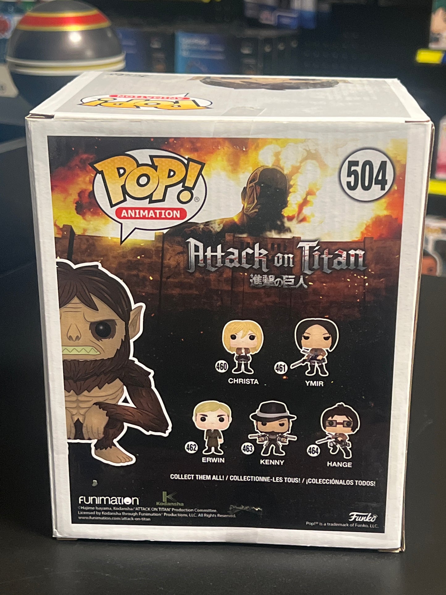 Funko Pop!  BEAST TITAN - Attack On Titan - #504