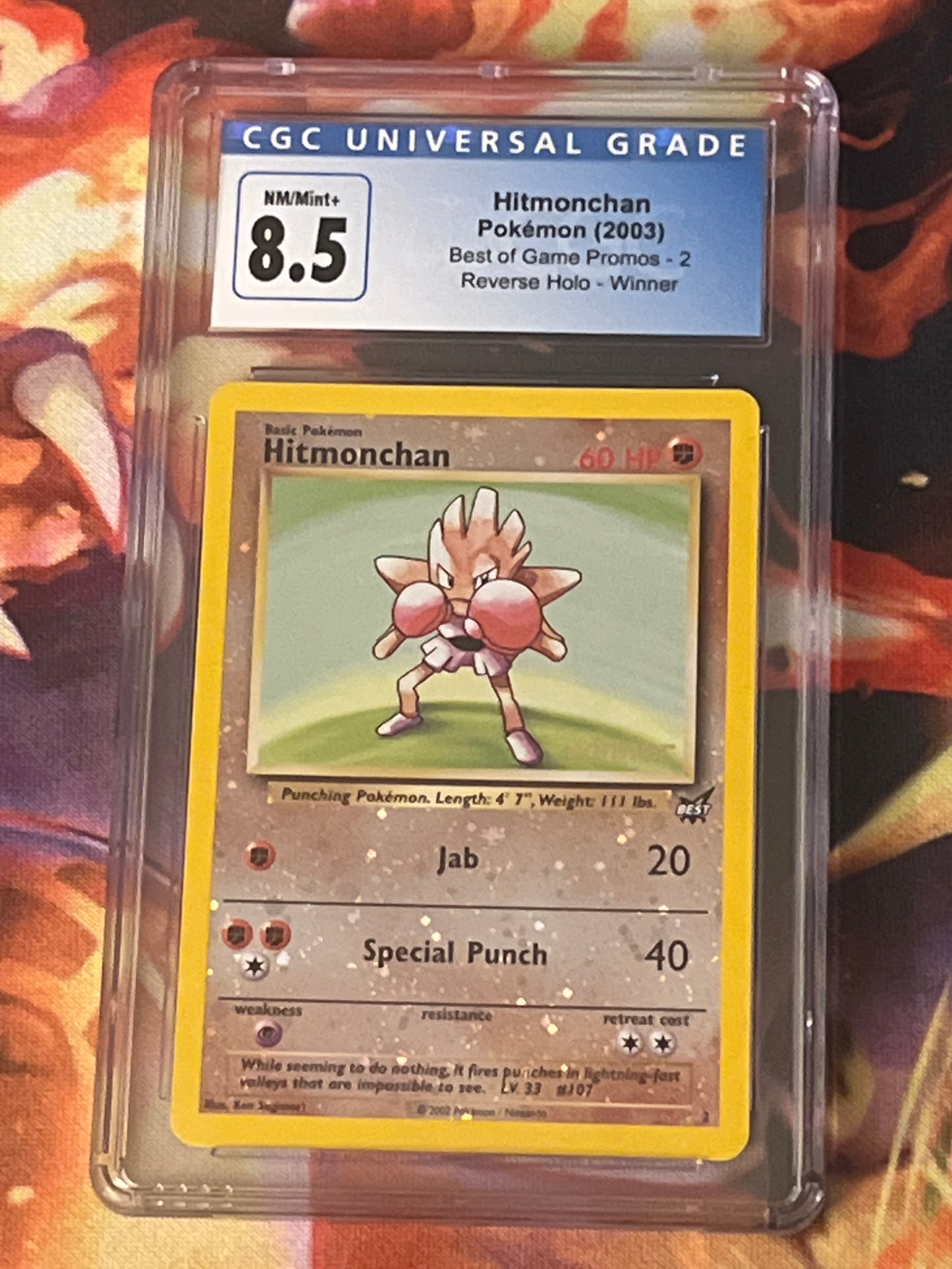 2002 Pokemon Hitmonchan - Reverse Holo  - Graded CGC 8.5 - #2