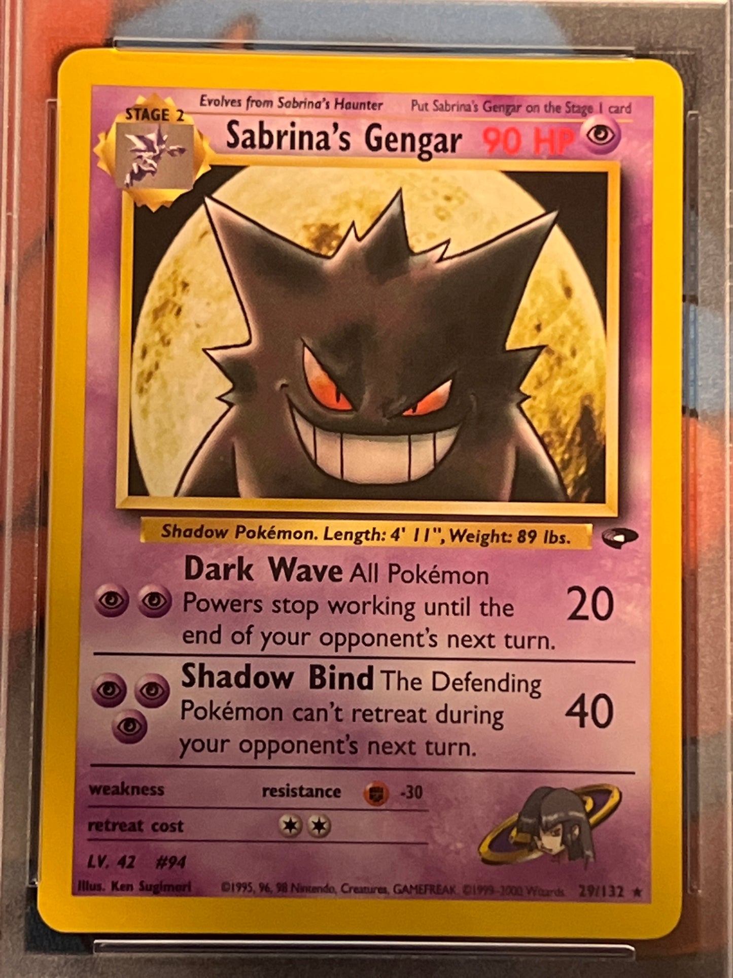 2000 Pokemon Sabrina's Gengar - Graded PSA 10 - #29