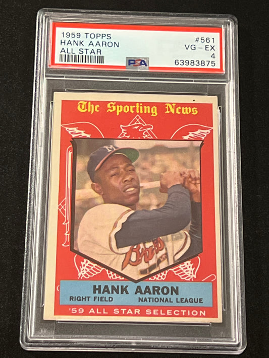 1959 Topps HANK ARRON - PSA 4