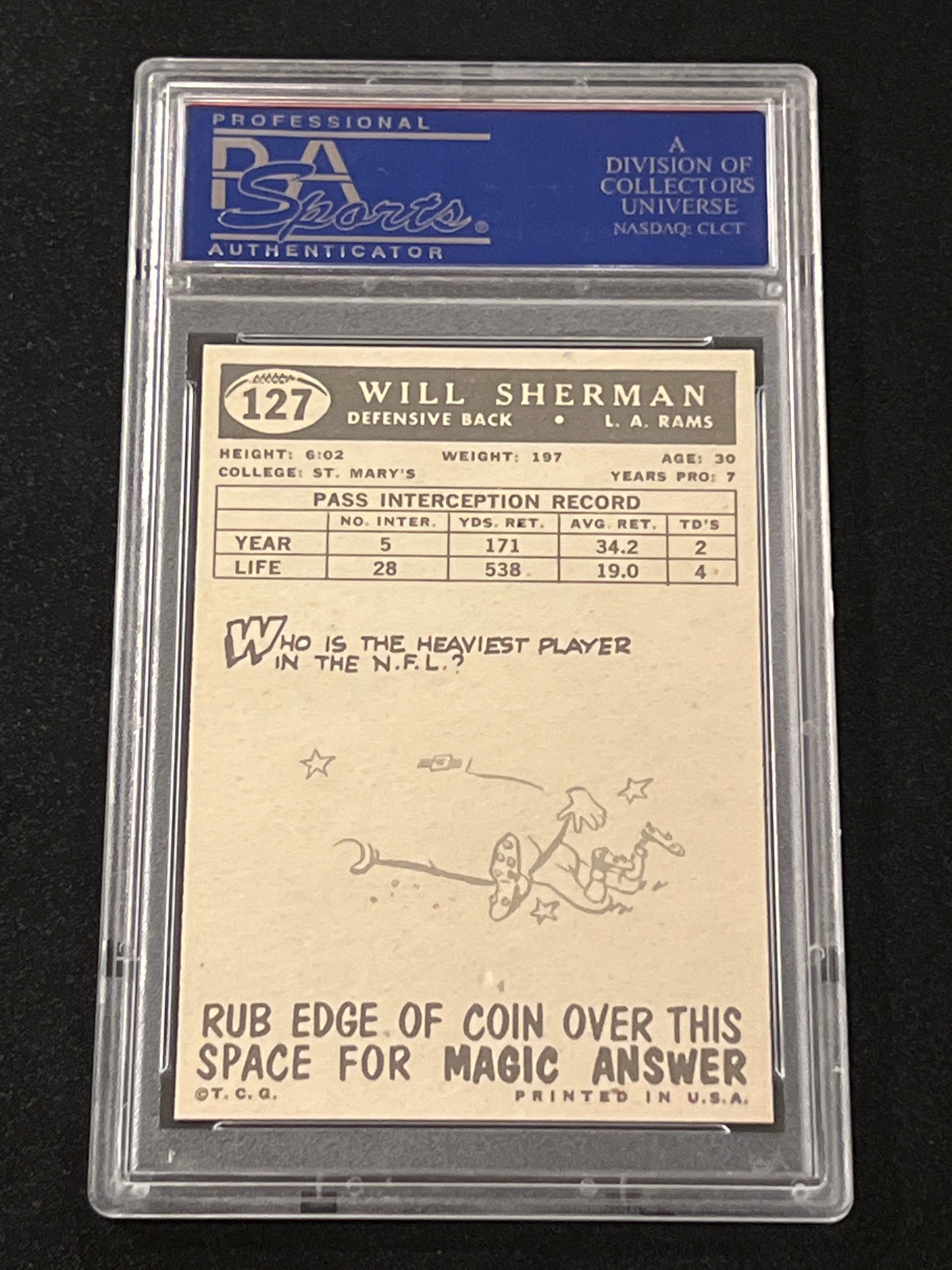 1959 Topps WILLARD SHERMAN - NM-MT PSA 8