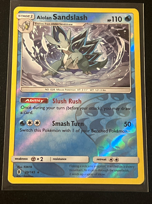 2017 Pokemon ALOLAN SANDSLASH - Holo - #20