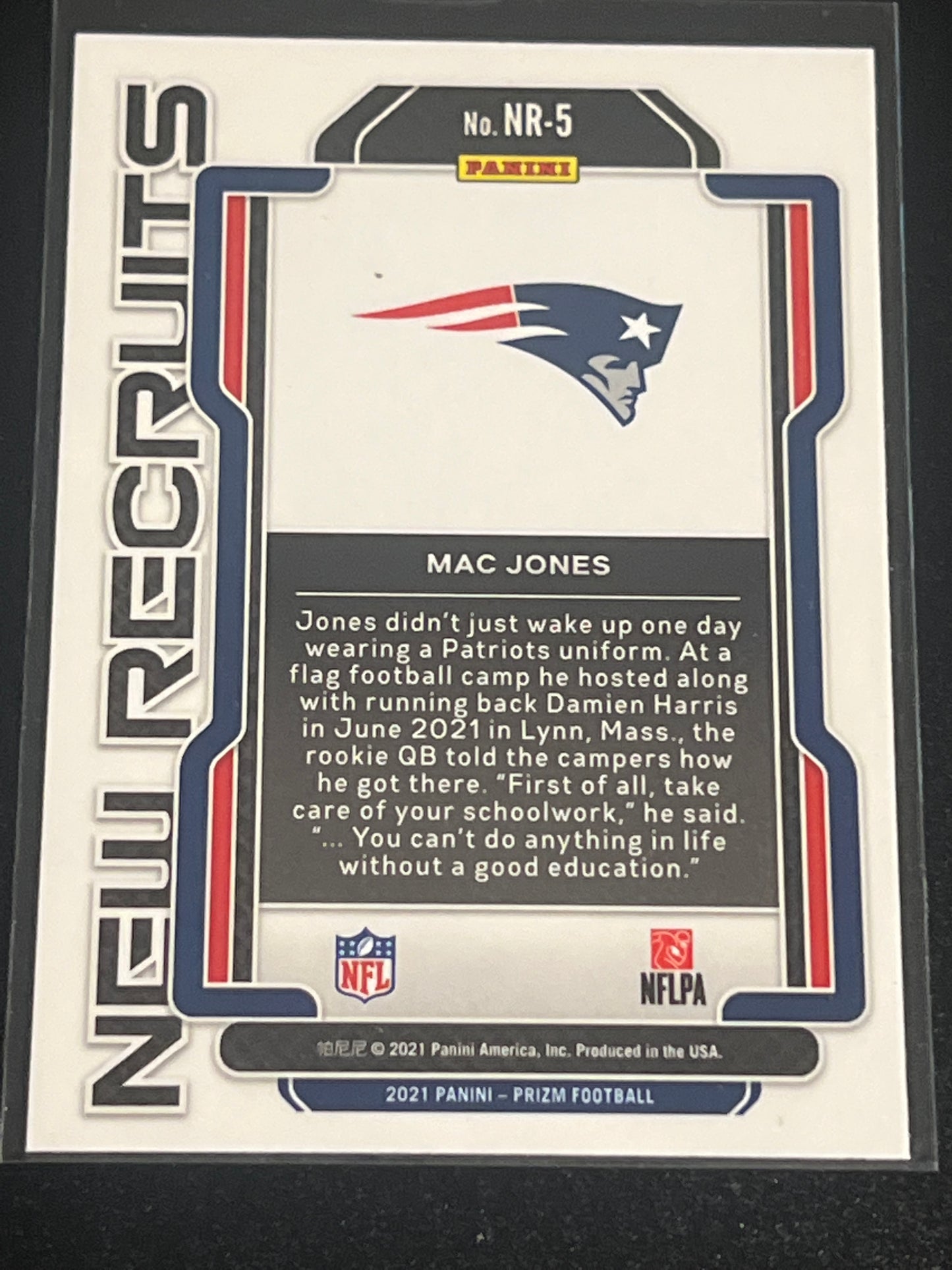 2021 Panini Prizm MAC JONES - RC - #NR-5