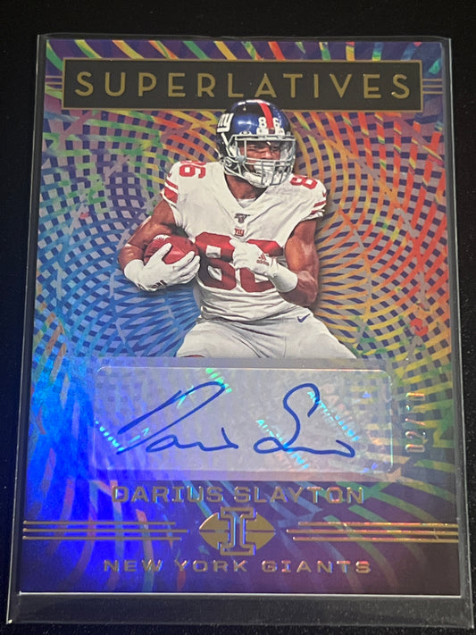 2020 Panini Illusions DARIUS SLAYTON - Auto - 02/50 - #SU42