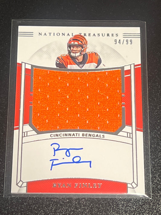 2019 Panini Nat. Treas. RYAN FINLEY - Patch - AUTO - 94/99 - #RMS-RF