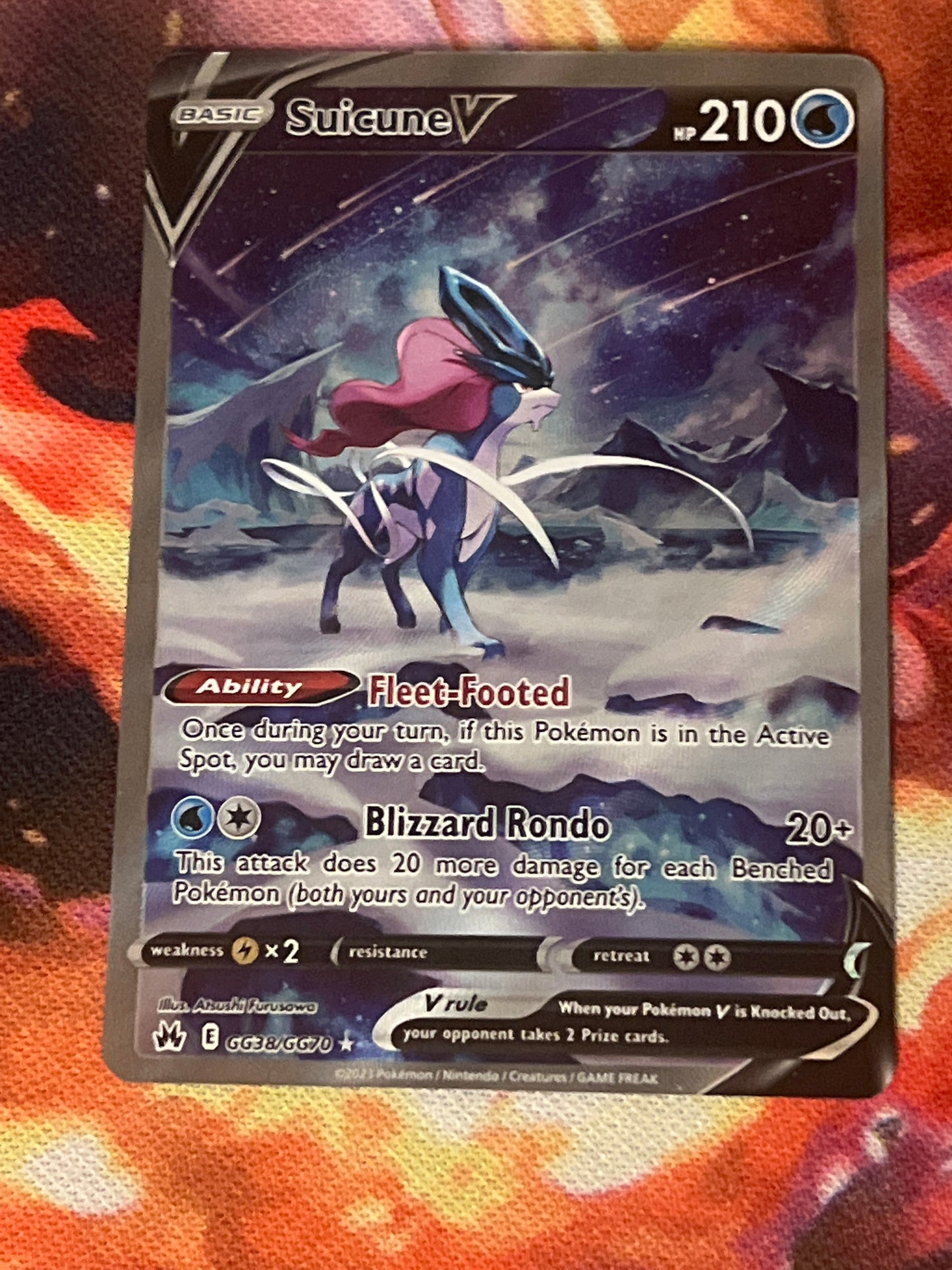 2023 Pokemon Suicune V -  Galarian Gallery - #GG38