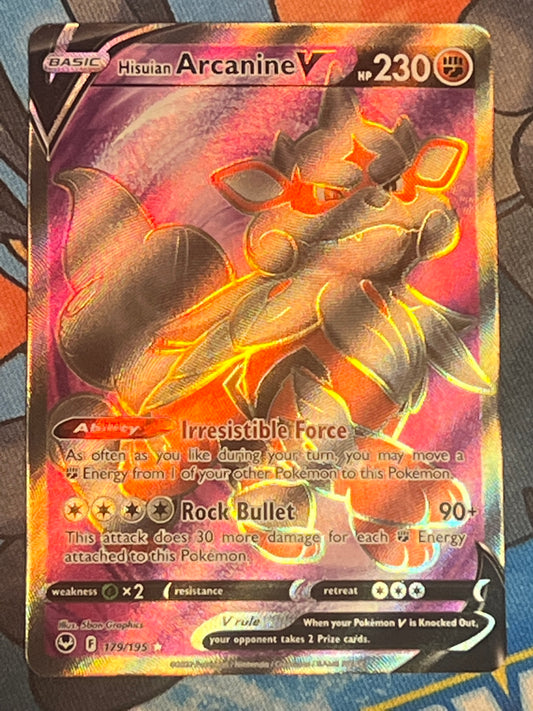 2022 Pokemon - Hisuian Arcanine V - Ultra Rare - #179