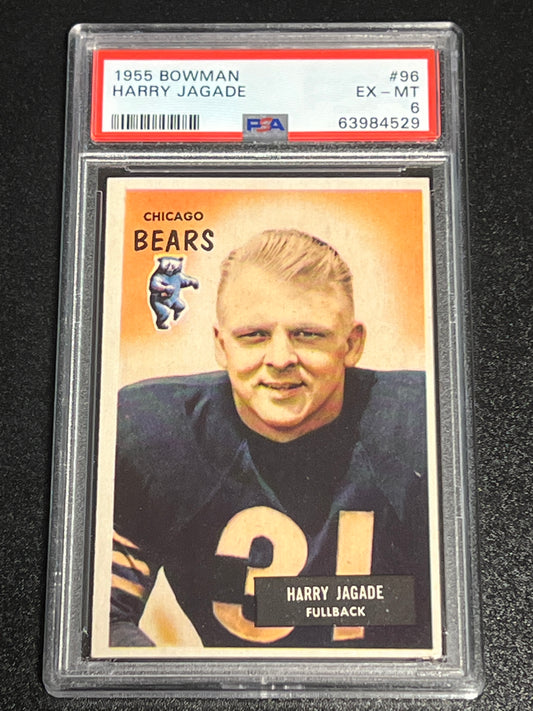 1955 Bowman HARRY JAGADE - #96 - PSA 6