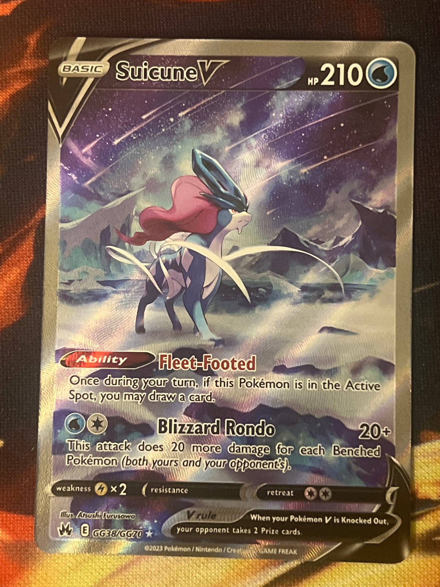 2023 Pokemon - Suicune V - Galarian Gallery - #GG38