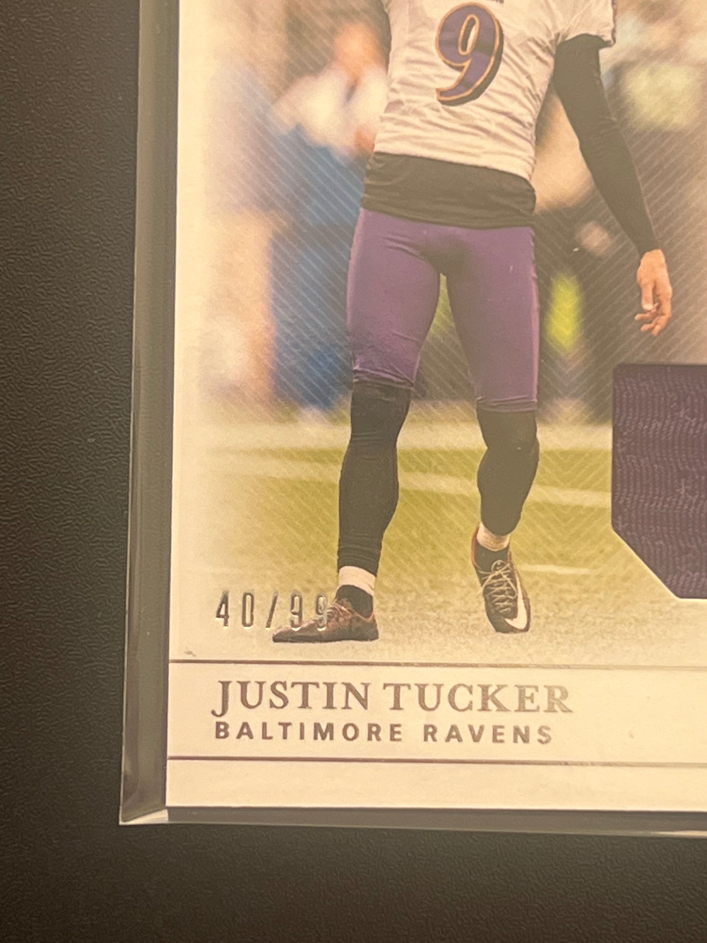 2019 Panini Nat. Treas. JUSTIN TUCKER - Patch Card - 40/99 - #CM-22