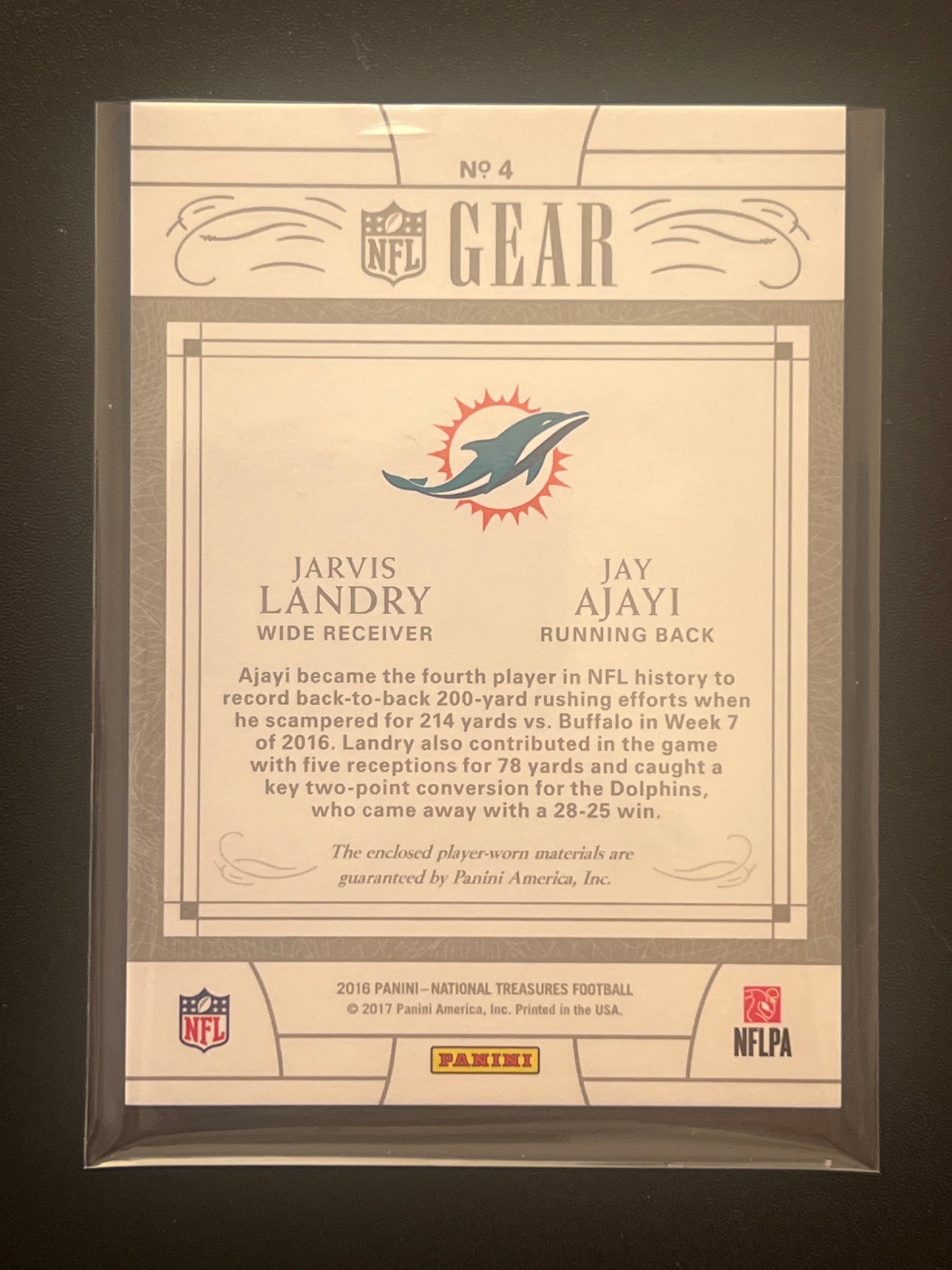 2016 Panini Nat. Treas. LANDRY / AJAYI 79/99 #4