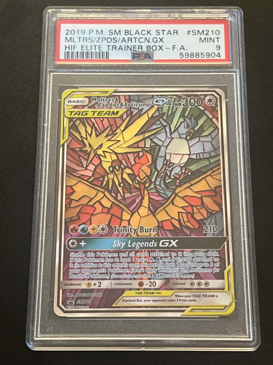 2019 Pokemon (P.M.) SM Black Star MLTRS/ZPDS/ARTCN GX - PSA 9 #SM210