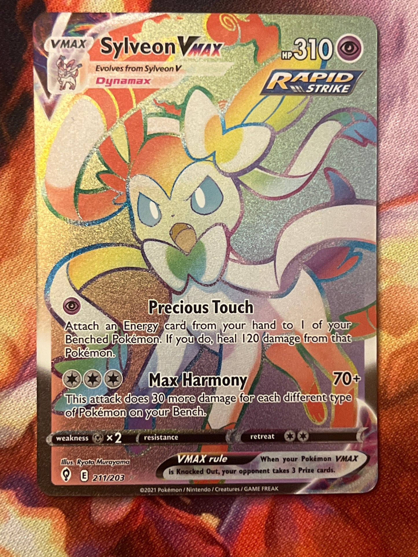 2021 Pokemon Sylveon VMAX - Secret Rare  - #211