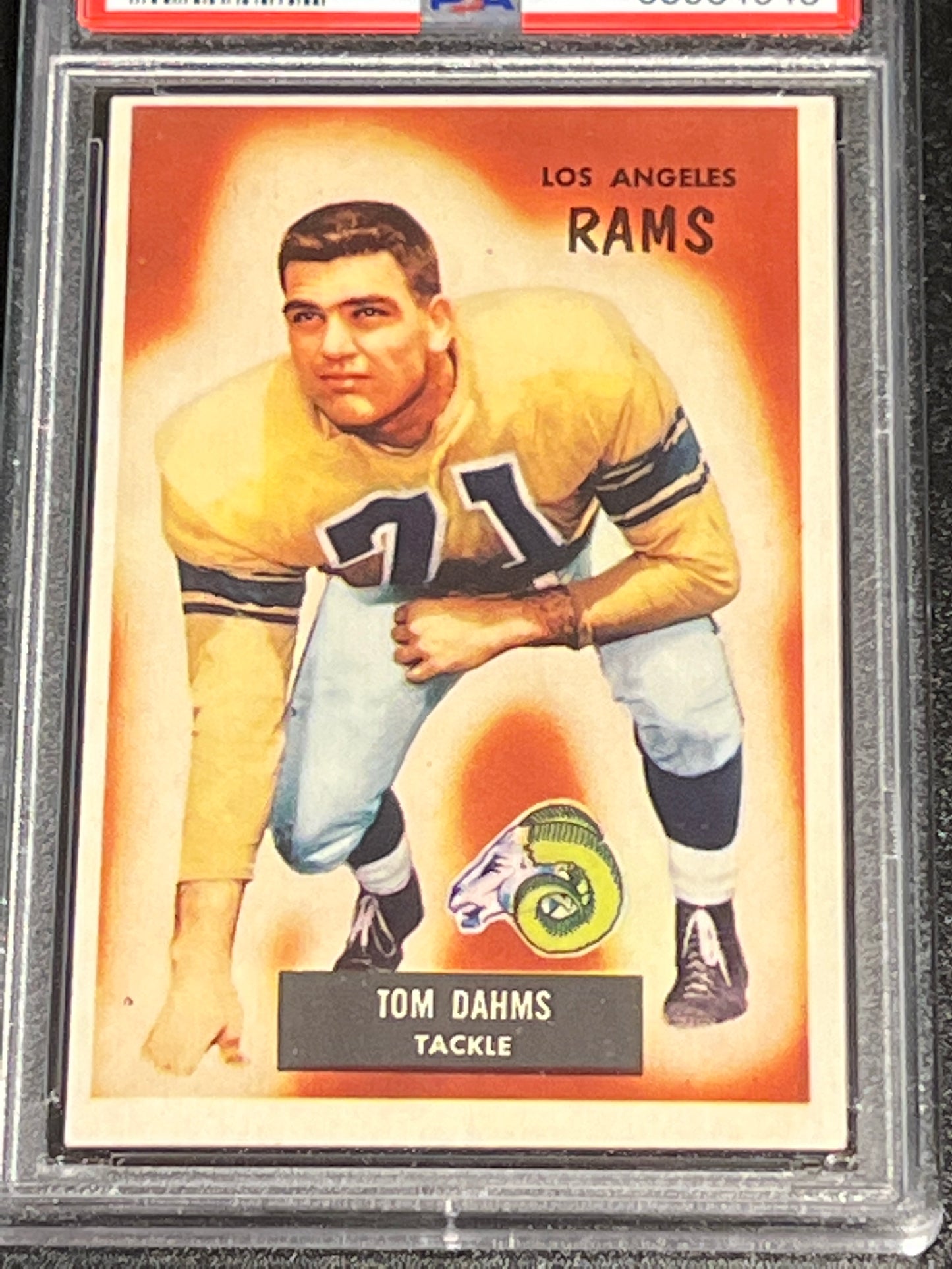 1955 Bowman TOM DAHMS  - RC - #69 - PSA 2