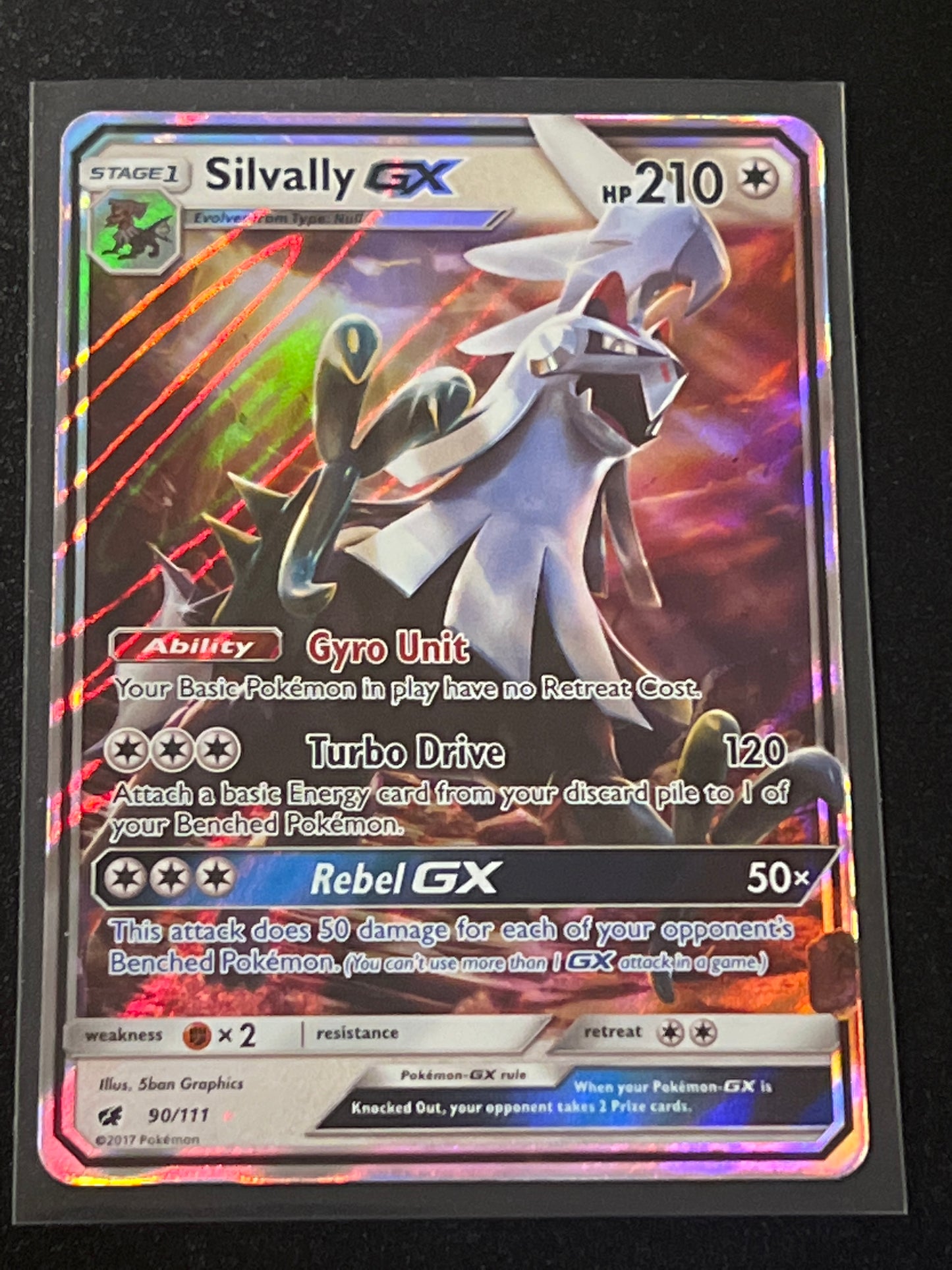 2017 Pokemon SILVALLY X - Holo - #90