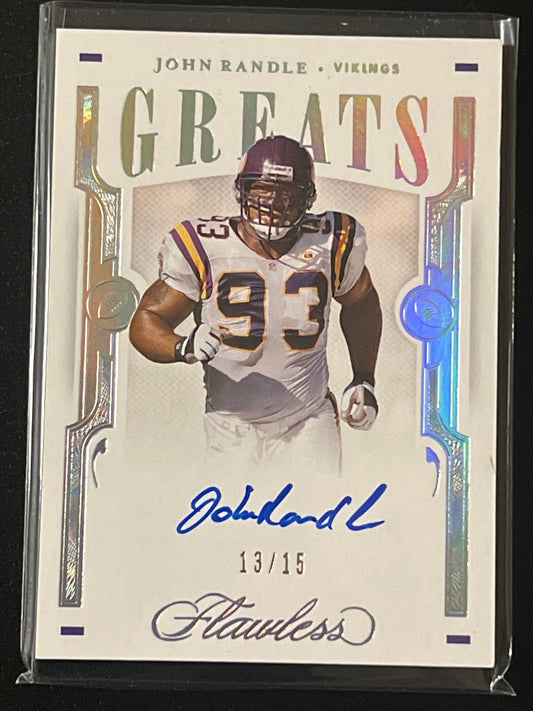 2021 Panini Flawless JOHN RANDLE - Auto 13/15