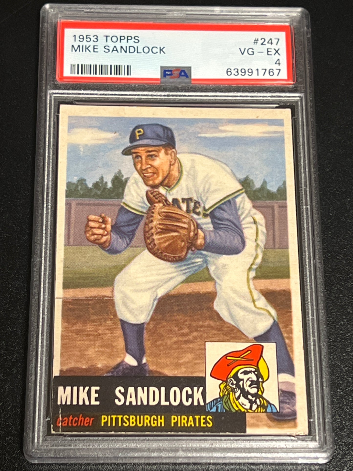 1953 Topps MIKE SANDLOCK - PSA 4 #247