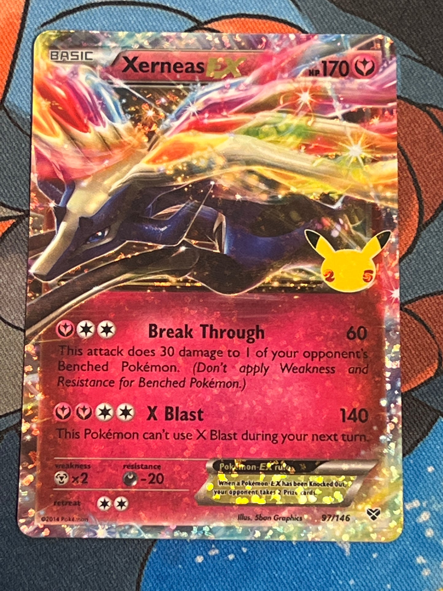 Pokemon Celebrations - 2014 Xerneas EX-  Holo - #97