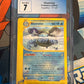 2002 Pokemon - Blastoise - Expedition - Graded CGC 7 - #37