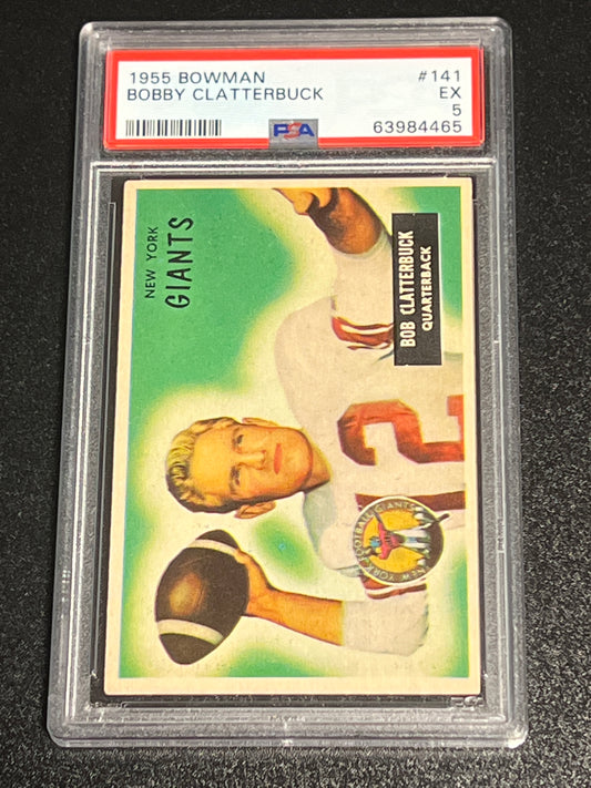 1955 Bowman BOBBY CLATTERBUCK - PSA 5