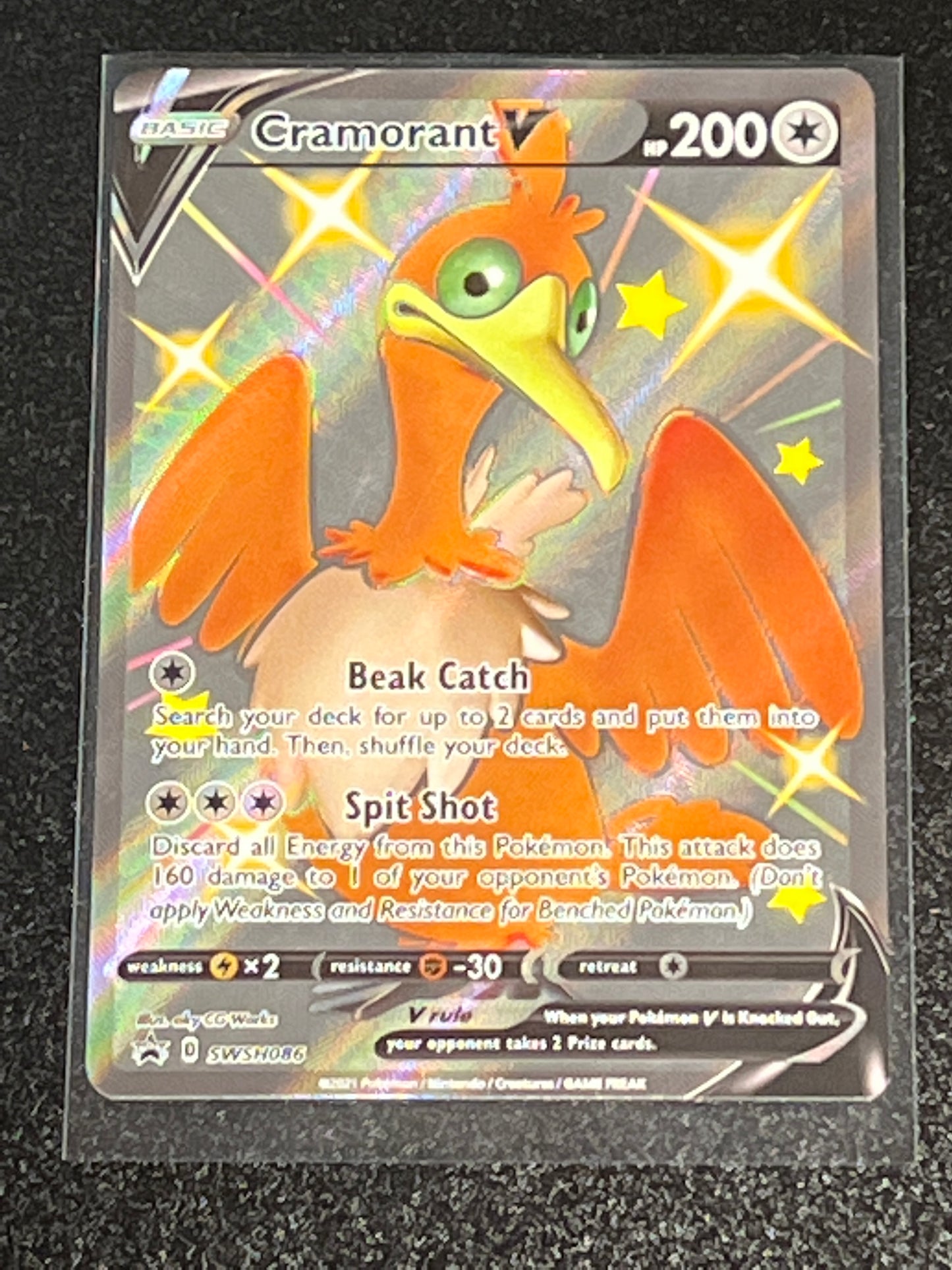 2021 Pokemon CRAMORANTV - Holo - #SWSH086