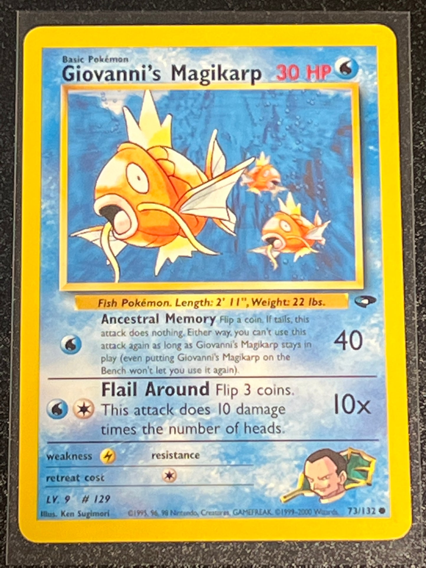 1999-2000 Pokemon GIOVANNI'S MAGIKARP - #73