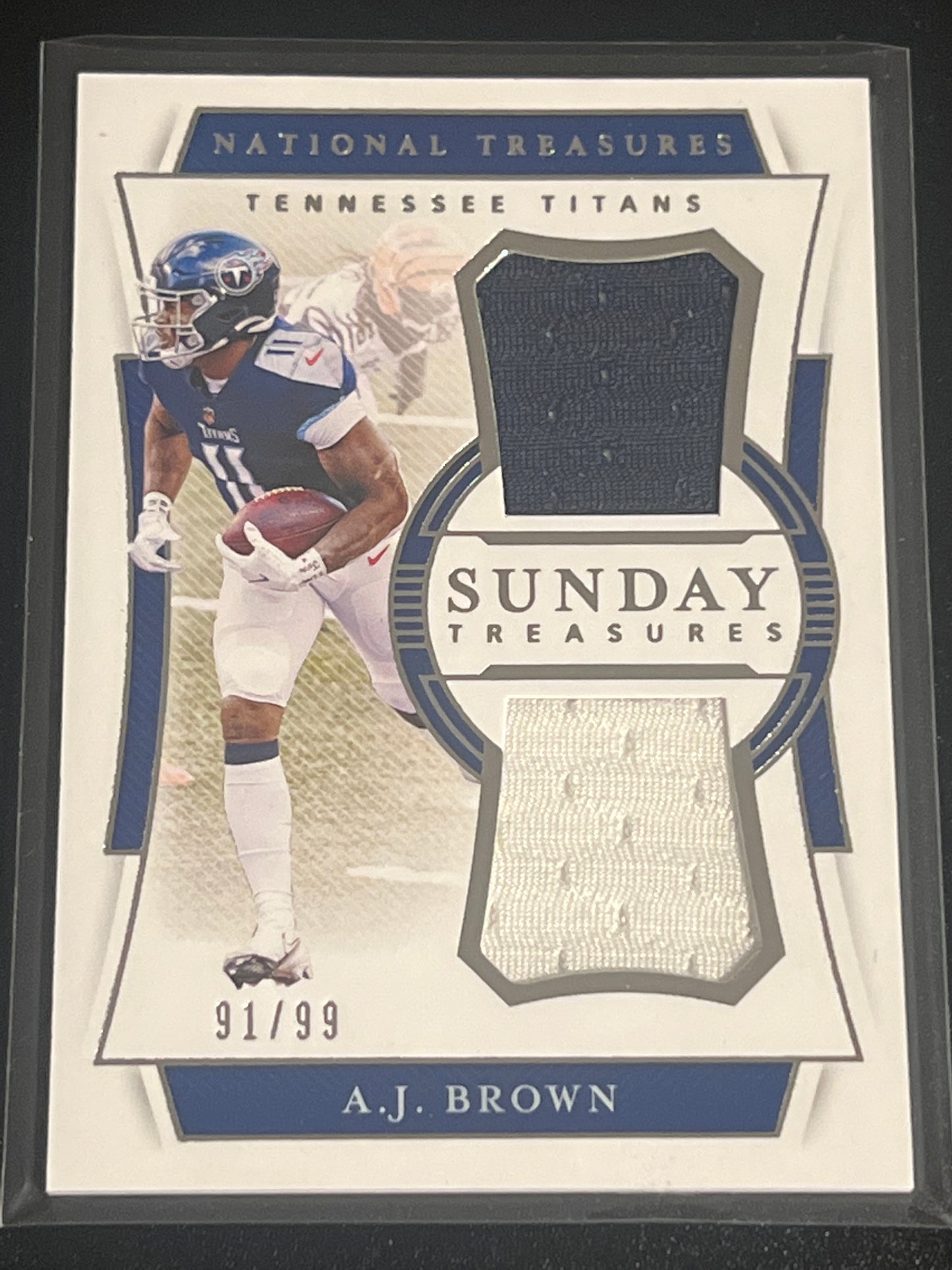 2020 Panini Nat. Treas. A.J. BROWN - Patch Card 91/99 #ST-AB