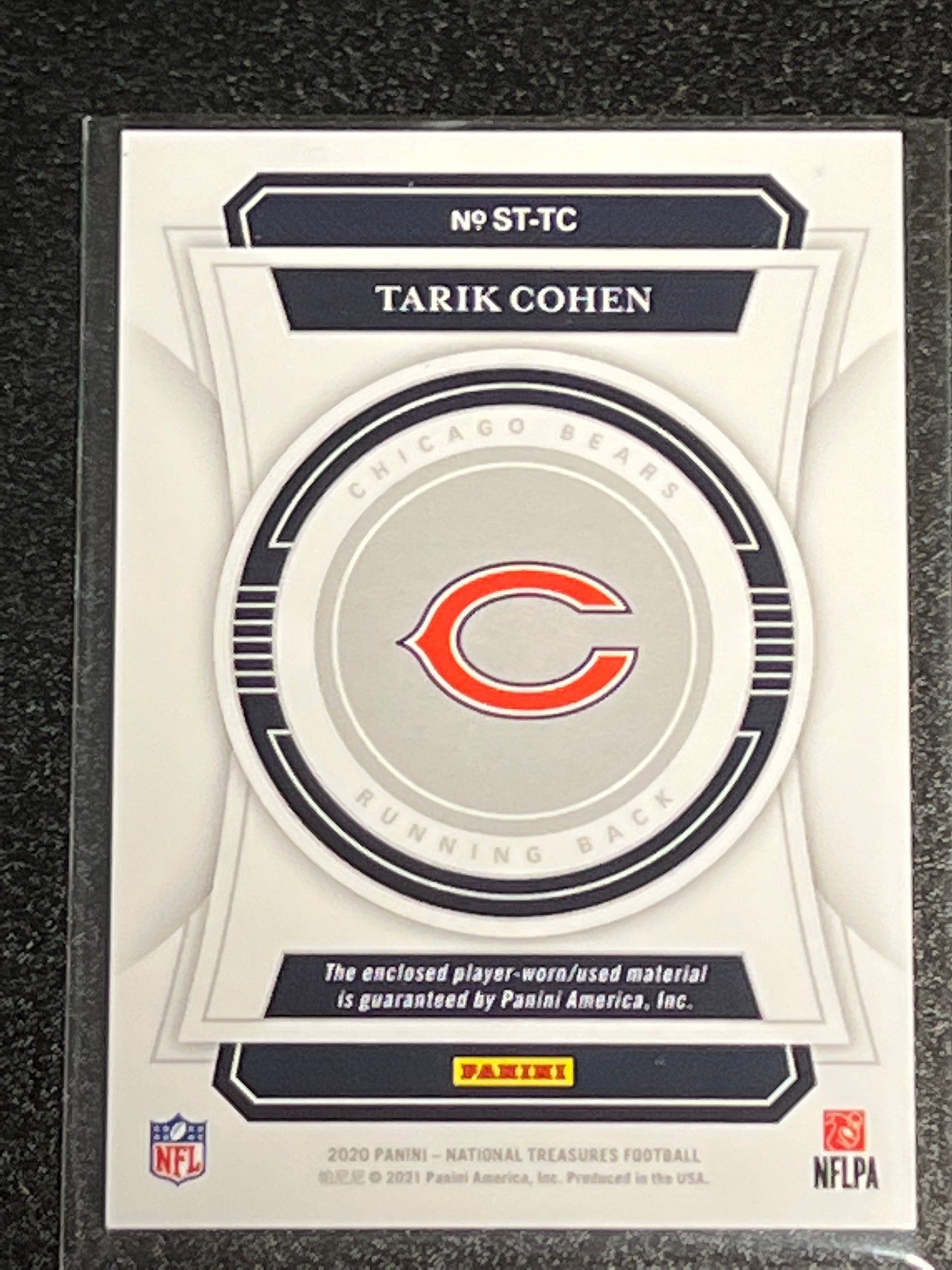 2020 Panini Nat. Treas. TARKIN COHEN - Patch Card - 11/99 - #ST-TC