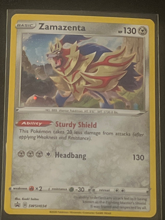 2020 Pokemon ZAMAZENTA - Holo - #SWSH034