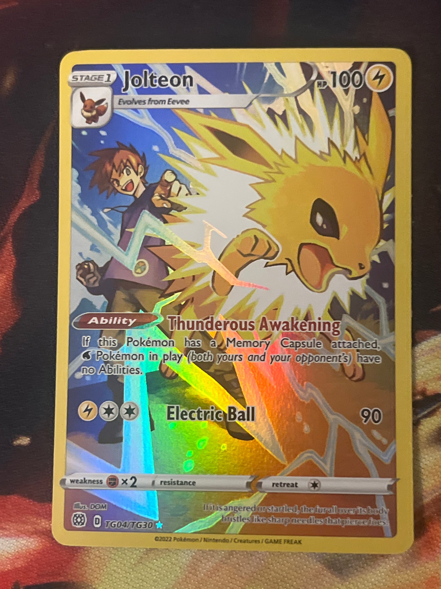 2022 Pokemon Jolteon - Trainer Gallery -  Holo - #TG04