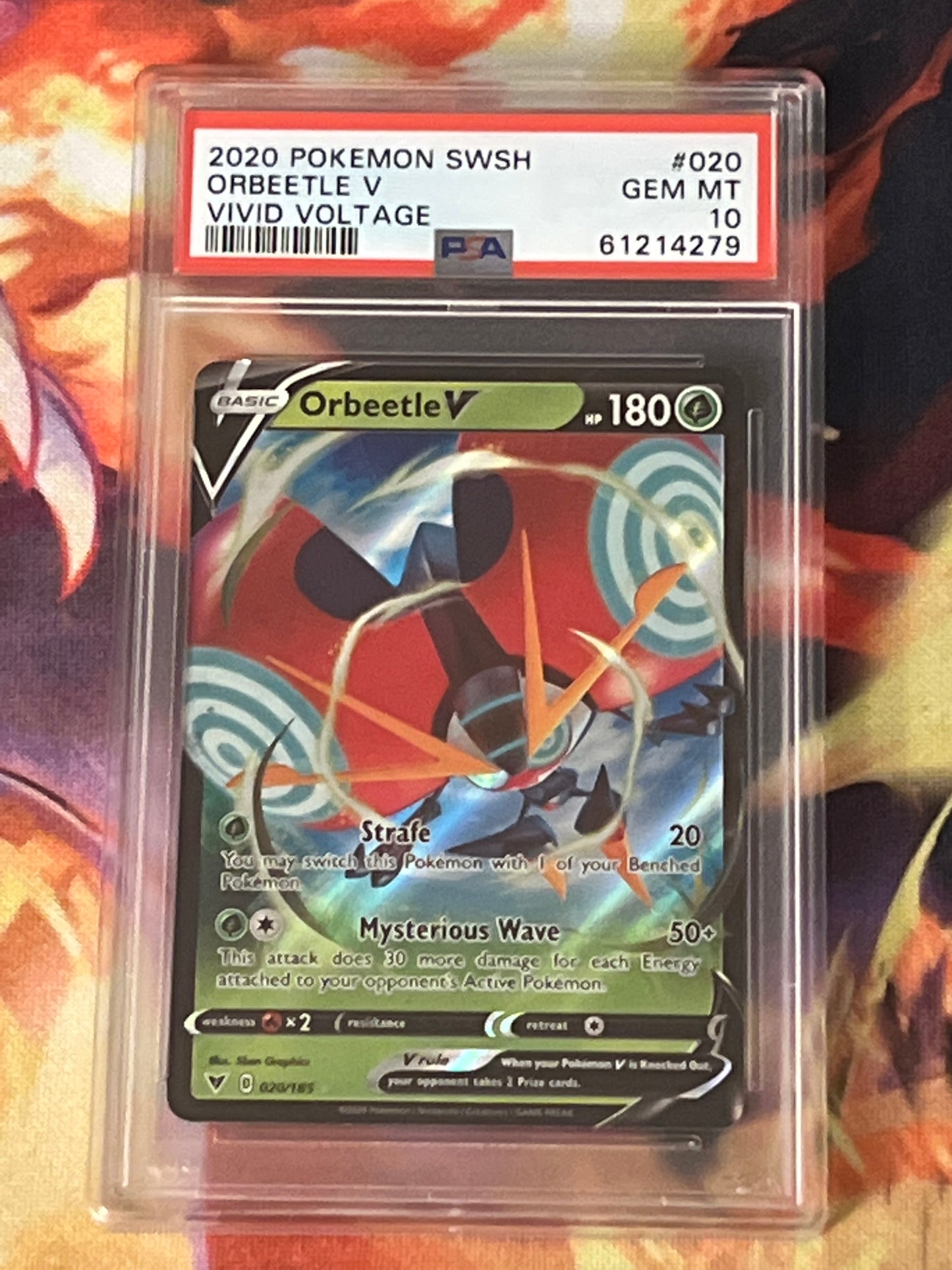 2020 Pokemon - Orbeetle V - Ultra Rare - Graded PSA 10 - #20