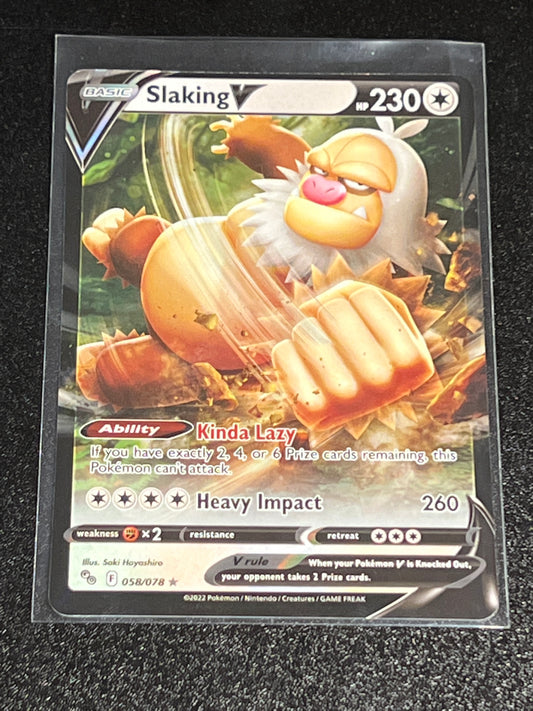 2022 Pokemon SLAKING V - Holo - #58