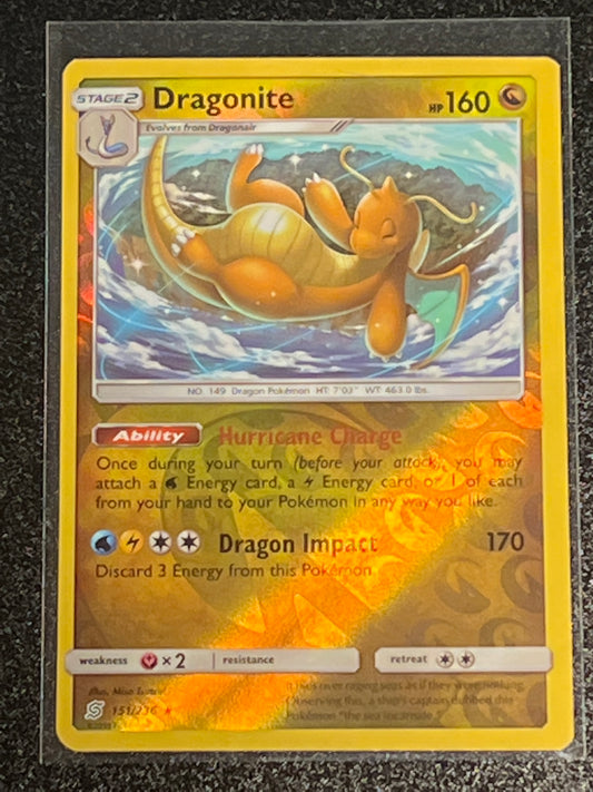 2019 Pokemon DRAGONITE - Reverse Holo - #151