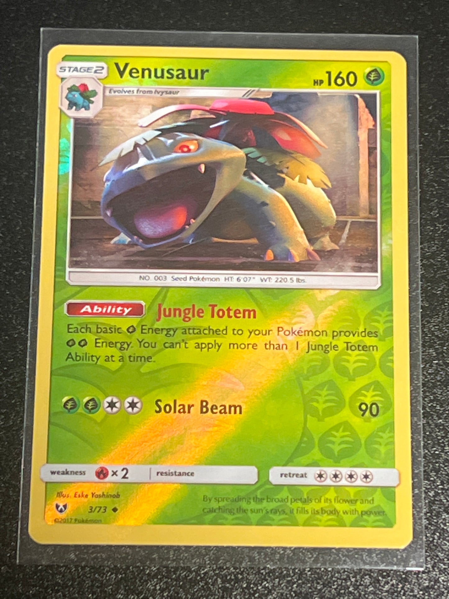 2017 Pokemon VENUSAUR - Reverse Holo - #3