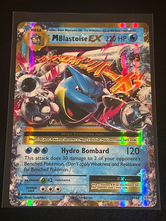 2016 Pokemon M BLASTOISE EX - Holo - #22