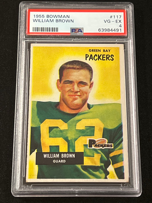 1955 Bowman WILLIAM BROWN - PSA 4