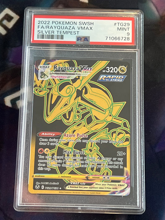 2022 Pokemon Rayquaza Vmax - Trainer Gallery - Ultra Rare - Graded PSA 10 - #TG29