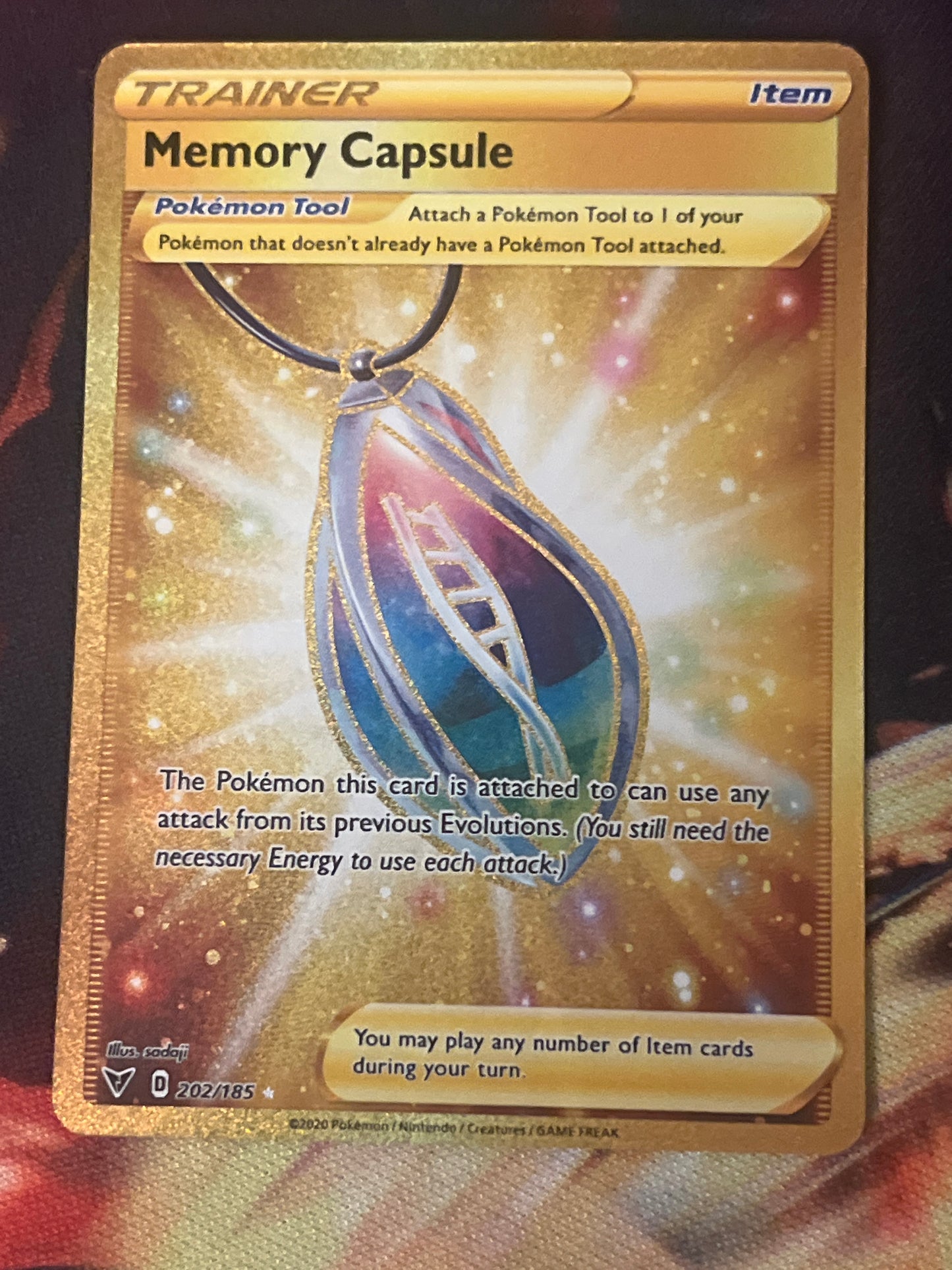 2020 Pokemon Memory Capsule - Trainer - Secret Rare - #202