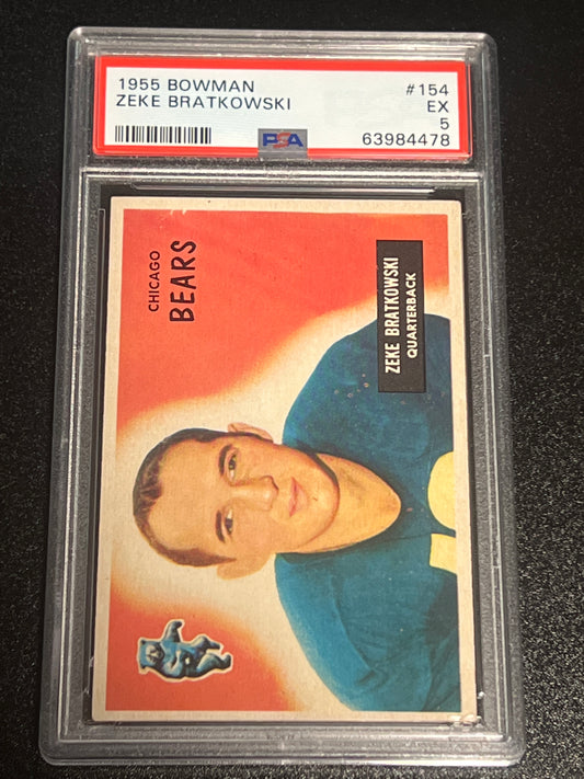 1955 Bowman ZEKE BRATKOWSKI - PSA 5