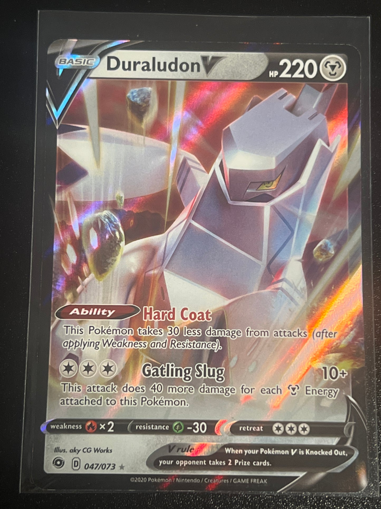 2020 Pokemon DURALUDON V - Holo - #047