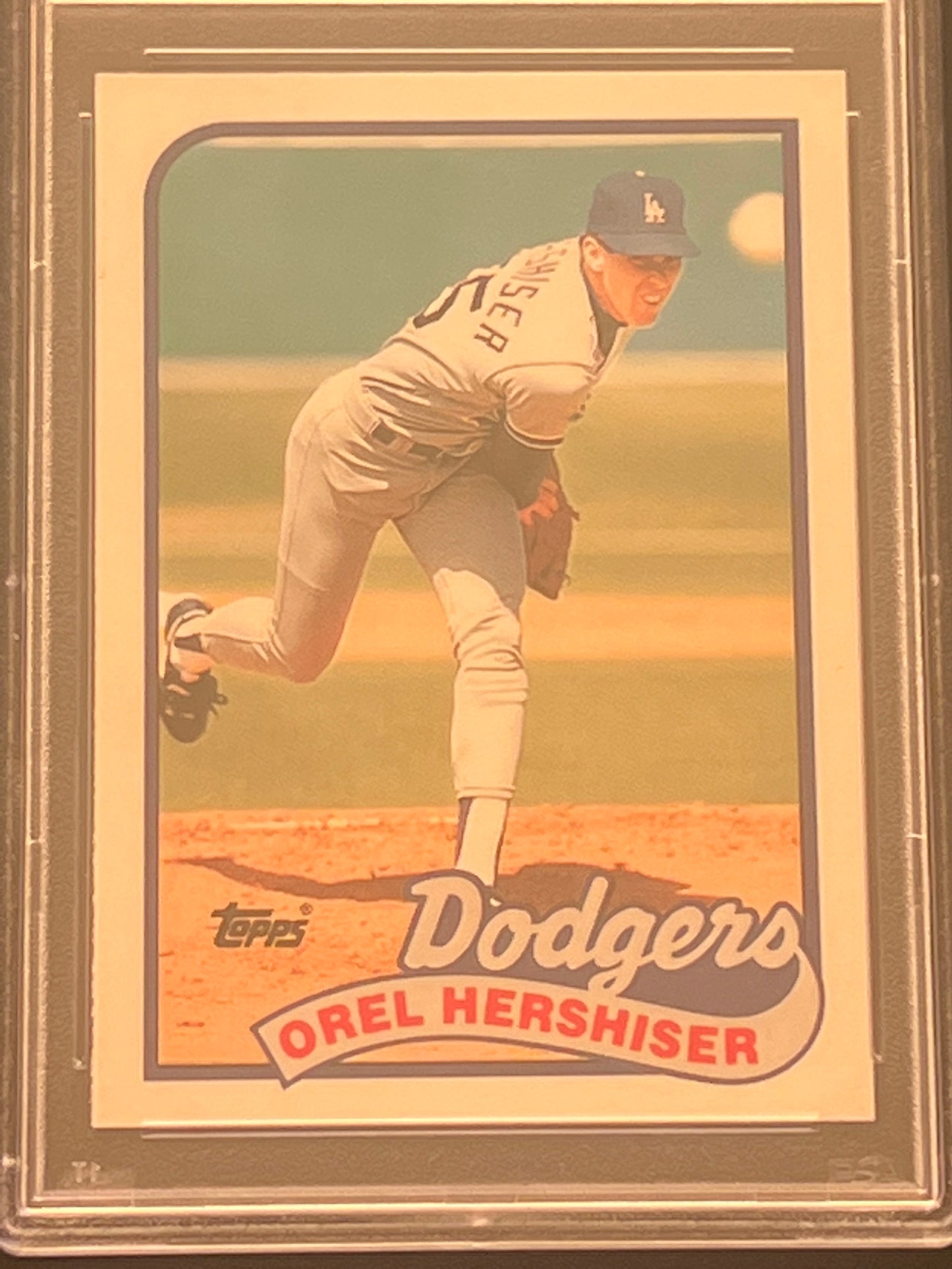 1989 Topps Tiffany OREL HERSHISER - #550 - PSA 8 NM-MT