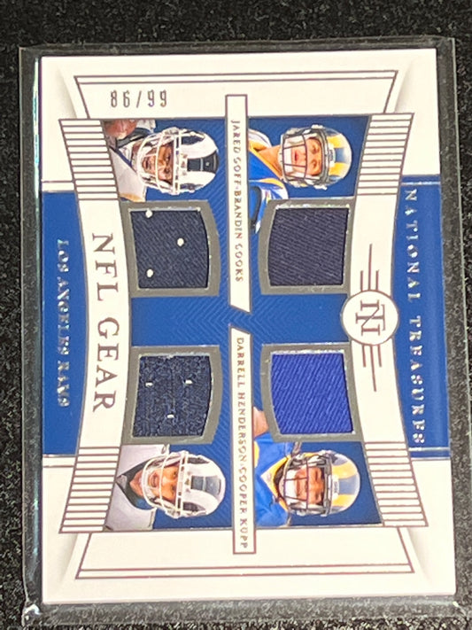 2019 Panini Nat. Treas.  GOFF / HENDERSON / COOKS / KUPP - Patch Card - 86/99 - #GQM-16