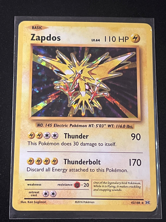 2016 Pokemon ZAPDOS - Holo - #42