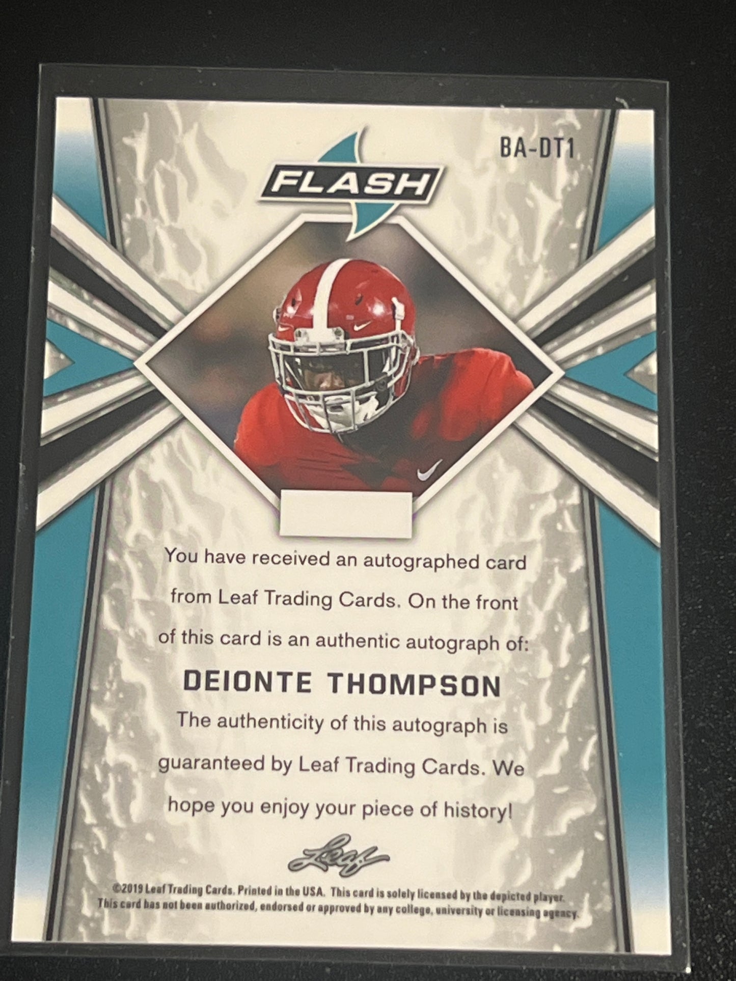 2019 Leaf DEIONTE THOMPSON - RC- Auto - #BA-DT1