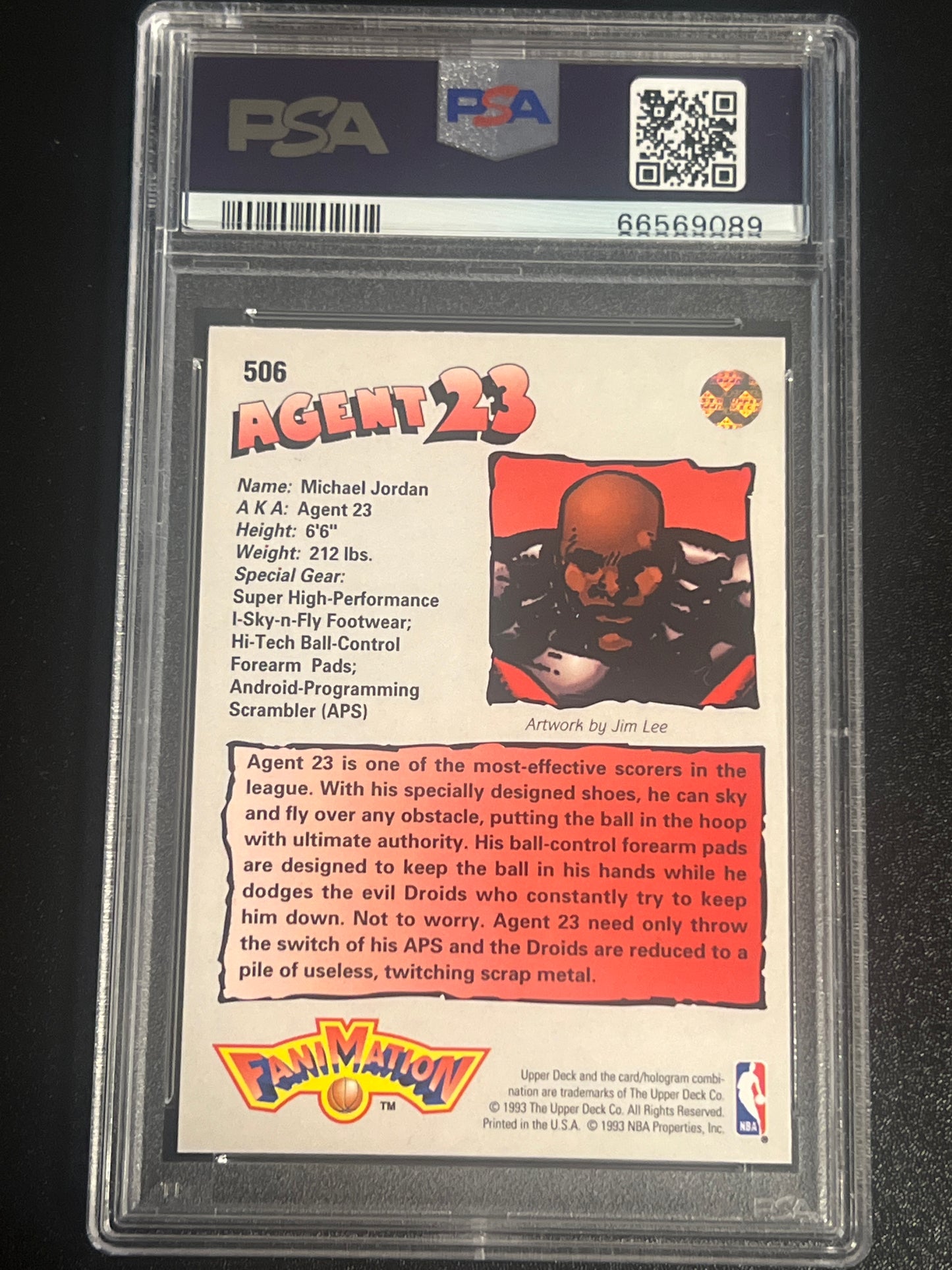 1992 Upper Deck MICHAEL JORDAN - PSA 9 #506