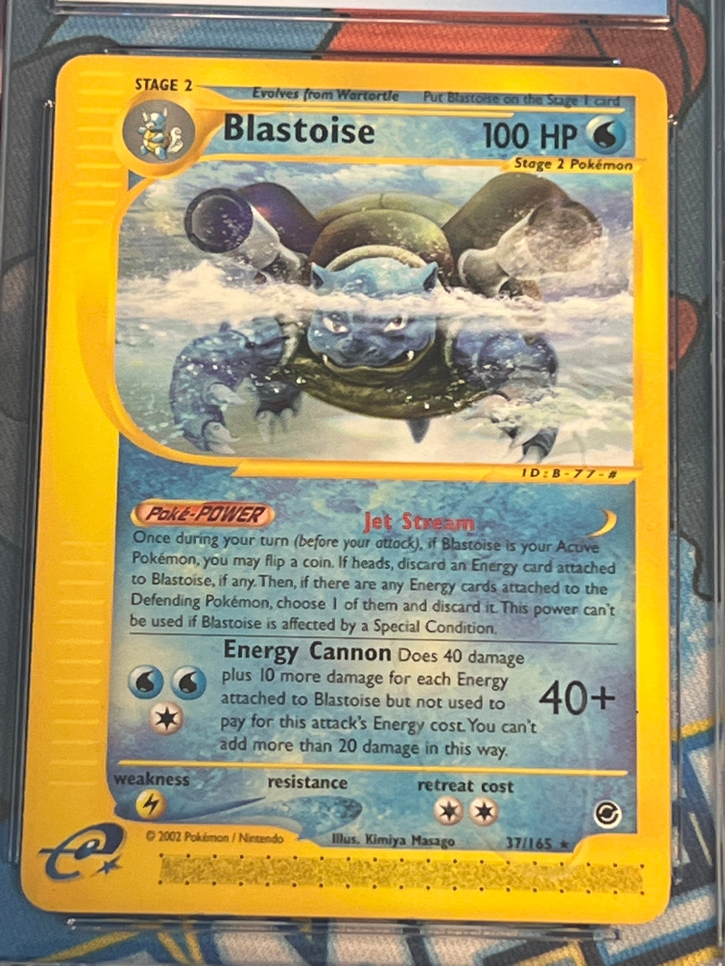 2002 Pokemon - Blastoise - Expedition - Graded CGC 7 - #37