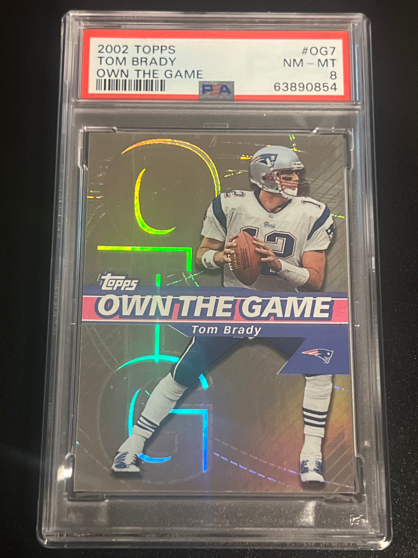 2002 Topps TOM BRADY - PSA 8 #OG7